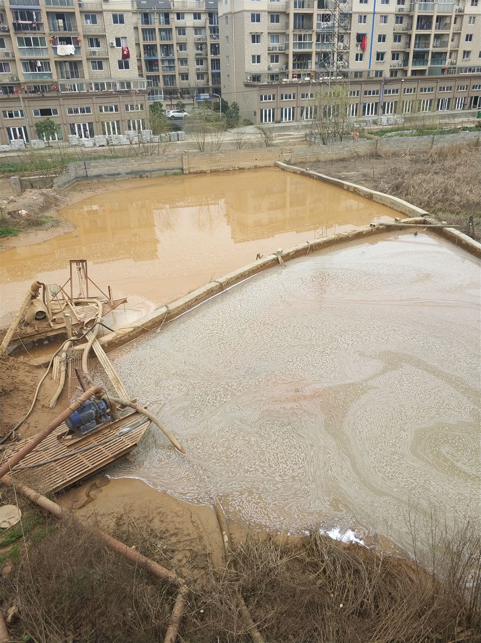 武山沉淀池淤泥清理-厂区废水池淤泥清淤